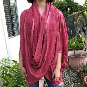 Saturday Sunday for Anthropologie wrap in red xs/s
